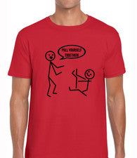 CAMISETA DE HOMBRE JULL YOURSELF TOGETHER DIVERTIDA DISEÑO STICKMAN BROMA NOVEDAD MODA
