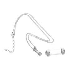 Vial Necklaces for Liquid Perfume Bottle Glass Tubes Vials Pendants