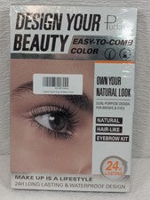 Pudaier - Juego de lápices de cejas - 5 piezas - Marrón medio - Diseña tu belleza