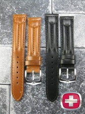 NUEVA CORREA DE RELOJ WENGER SWISS ARMY de cuero 20 mm 19 mm 18 mm negro dorado marrón