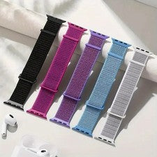 Correa deportiva de nailon para Apple Watch 9 8 7 6 5 4 3 2 1 SE correa de reloj