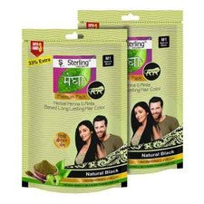 Mehandi Cuidado del Cabello Polvo 45gm Megha Mehandi Para Hombres y Mujeres Cepillo de Cabello Gratis