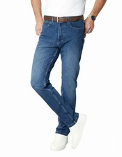 Pantalones de mezclilla elásticos pesados para hombre estilo motociclista pantalones cómodos clásicos