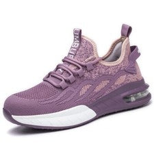 Zapatos de seguridad ligeros para mujer Zapatos de protección para caminar Gorra de acero Zapatos de trabajo 35-42