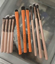 Paquete: 3 juegos de pinceles de sombra de ojos: ROSE GOLD LUXIE, LUXIE TRAVEL, Beauty Diva London