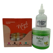 KIT DE CUIDADO DEL CABELLO ELIP NATURAL CHIC CÉLULAS MADRE MÁSCARA SISTEMA CRONO CONJUNTO 3 PIEZAS