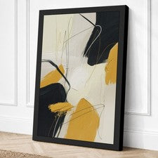 Impresión en lienzo moderno abstracción gestual arte de pared decoración del hogar listo para colgar