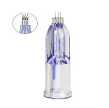Aguja de repuesto de cristal de 3 pines múltiples puntas de 1,5 mm para herramienta de piel facial (3 piezas)