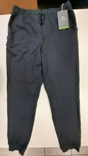 Pantalones para hombre ALPINE DESING Active Jogger tejido de campo, negros, talla pequeña, ¡NUEVOS!!