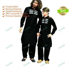 Ropa India Moda Camisa Para Hombre Completo Kurta Algodón India Vestido Kurta...