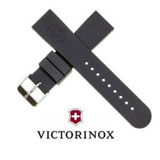 Nuevo Victorinox Swiss Army Correa de Goma V Negro Correa de Reloj de Buzo 22mm 20mm V x1