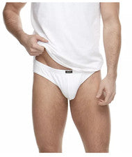 Paquete de 5 calzoncillos de bikini Equipo para hombre/ropa interior de algodón premium blanco sin moscas