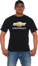 Camiseta negra con pajarita Chevy de diseño JH para hombre cuello redondo
