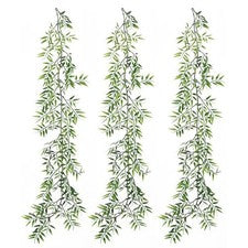 Decoración de pared para el hogar hoja artificial vid diseño realista material plástico resistente