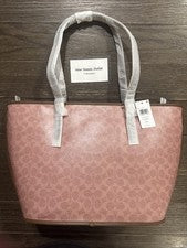 Bolso de Mano Coach Para Mujer Rosa Sable SCC Taxi En Lona Signature: CCC40 B4YU4