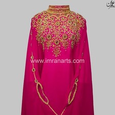 Vestido árabe de boda D25 Marroquí Kaftán Elegante Farasha Étnico Abaya