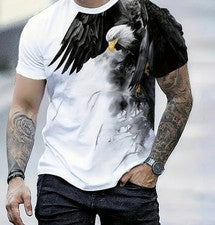 Camiseta Elegante Con Estampado De Letras Para Hombre Camisa Moda Vintagecasual