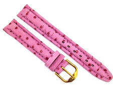 Correa de reloj Jacques Lemans 16 mm correa de reloj cuero auténtico color rosa, rosa