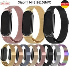 Correa de reloj para Xiaomi 8 9 10 NFC imán Milanaise correa acero inoxidable SmartWatch