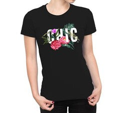 Camiseta elegante floral 1Tee para mujer