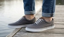 Zapatos de lona grises IZOD RANGLEY para hombre talla 9