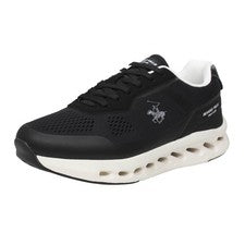 Beverly Hills Polo Club Barclay Msh - Sneakers In Tessuto Nero - Uomo Scarpe