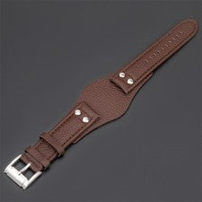 Correa de reloj de cuero genuino marrón para reloj Fossil CH2564 CH2565 hebilla de acero