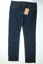 Pantalones de mezclilla azul oscuro de última moda para hombre talla 36x32 ¡NUEVOS!