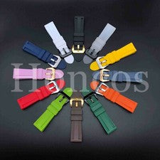 Correa de reloj deportivo de buceo negra de goma suave de 22-26 mm para Luminox IRB