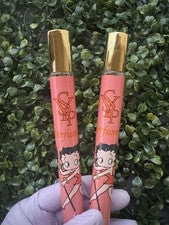 Betty Boop Tamaño Viaje Perfume Spray Set De 2 Cálidos Aroma Almizcle y Ámbar