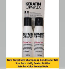 Champú y acondicionador suavizante de viaje Keratin Complex Color Care - 3 fl oz cada uno