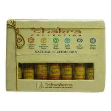 Juego de 7 botellas de aceite de perfume 100 % natural Shree Chakra fragancias de larga duración