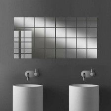 Pegatinas Espejo Calcomanías Pared 15CM Baño Baño Decoración Vidrio Hogar