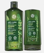 YVES ROCHER CUIDADO DEL CABELLO SET ANTI-CAÍDA DEL CABELLOx2 (CHAMPÚ ESTIMULANTE + ACONDICIONADOR) ¡NUEVO!