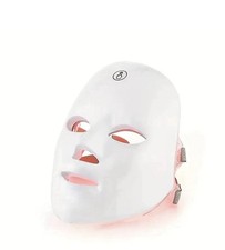 Máscara de belleza fotónica LED recargable de 7 colores terapia facial para el cuidado de la piel