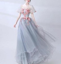 Vestido Completo Para Mujer Princesa Escenario Espectáculo Pasarelas Compere Boda Noche Vestido