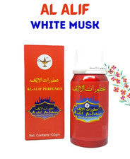 Aceite de Perfume Concentrado WHITE MUSK Al Alif, 100 ml, Aceite Attar Envío Gratis