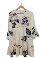 Vestido de fiesta mujer LASCANA Empire estampado floral beige negro talla 36