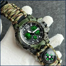 Relojes militares para hombre camuflaje LED reloj digital reloj de supervivencia al aire libre