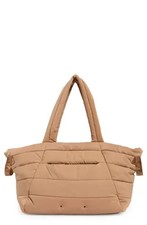 Bolso de Mano Pajar Celion Puffer Acolchado Ligero Taupe-NUEVO CON ETIQUETAS