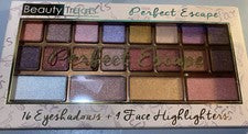 Paleta de sombras de ojos Beauty Treats Perfect Escape 16 colores pigmentados 4 iluminadores
