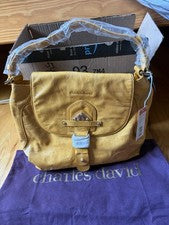 Bolso de mano de cuero Charles David