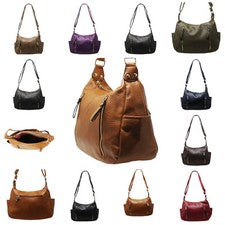 Bolso Bandolera Informal Doble Cremallera Damas Amplio Bolso de Hombro C8716