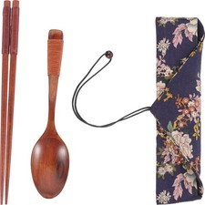 1 Juego de Utensilios Portátiles Juego de Cucharas y Palillos Kit Ligero