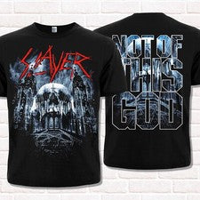 Camiseta Slayer "Not Of This God". Thrash Metal. Heavy Metal. Metalheads estilo.