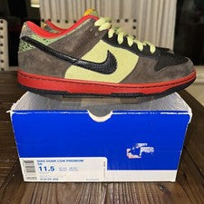 Talla 11.5 - Nike Dunk Premium SB Low Asparagus DS OG TODO CON UNA TAPA DE CAJA FALTANTE