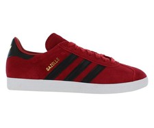 Zapatos Adidas Gazelle de gamuza para hombre talla 7, color: rojo/negro