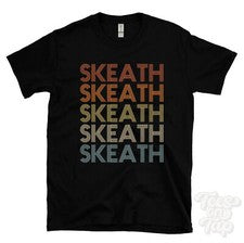 CAMISETA SKEATH ESTILO RETRO REPETIDO Hombre y Mujer Novedad Genial Nombre Regalo