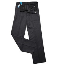 NUEVO CON ETIQUETAS HAGGAR Calce Recto Informal PANTALONES DE VESTIR Para Hombre 34 X 34 Gris Carbón tiro medio