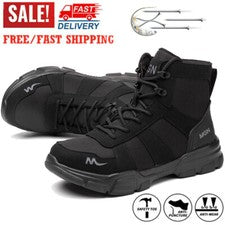 Botas de trabajo con punta de acero para hombre Zapatos de seguridad indestructibles Botas tácticas antideslizantes
